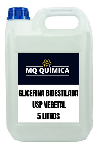5 Litros Glicerina Bidestilada Usp Vegetal + Laudo E Nf