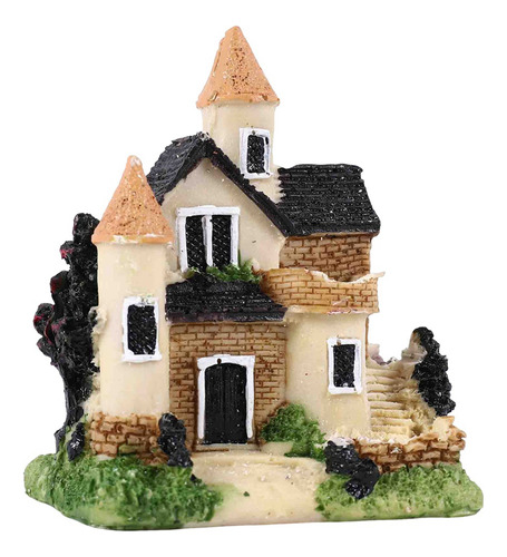 Bonita Casa De Resina En Miniatura, Jardín De Hadas, Paisaje