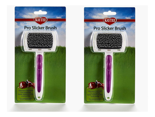 Kaytee Pro-slicker Brush Para Mascotas Pequeñas (paquete De 