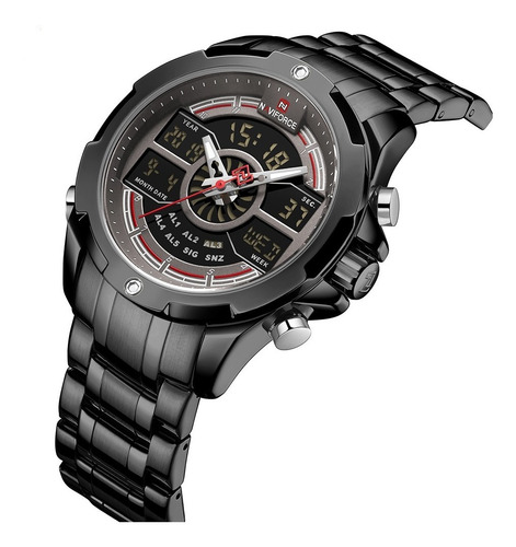 Relógio Masculino Esportivo Digital Naviforce Original 9170