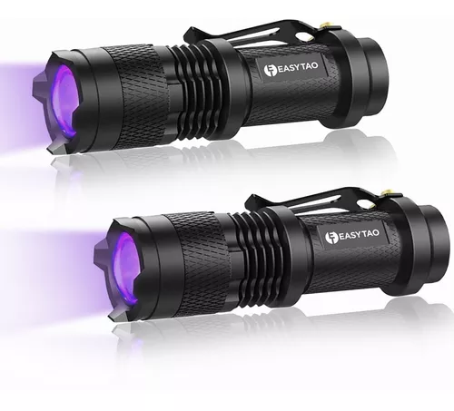 2pcs Linterna Ultravioleta,detector Orina De Mascota,billete