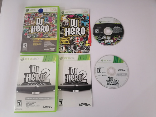 Combo Dj Hero + Dj Hero 2 Xbox 360 - No Incluye Tornamesa
