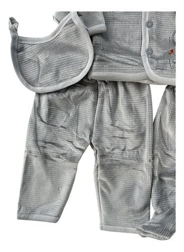 Conjunto Plush Bebé 5 Piezas 0a3 Meses Gris 0 A 3 Meses