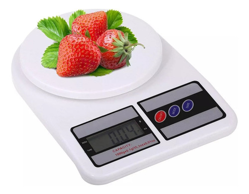 Balanza Gramera Digital Electrónica Cocina De 1g-10kg Blanco