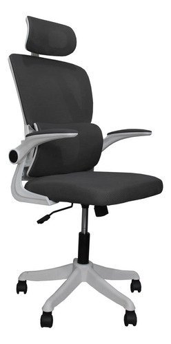Silla De Oficina Soporte Lumbar Quadra Marca Vanlig® Color Negro Material Del Tapizado Tela De Alta Resistencia Y Confort