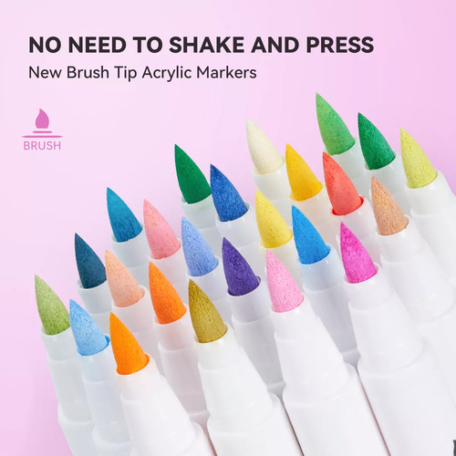 Para Rotuladores De Pintura Acrílica Arrtx De 36 Colores