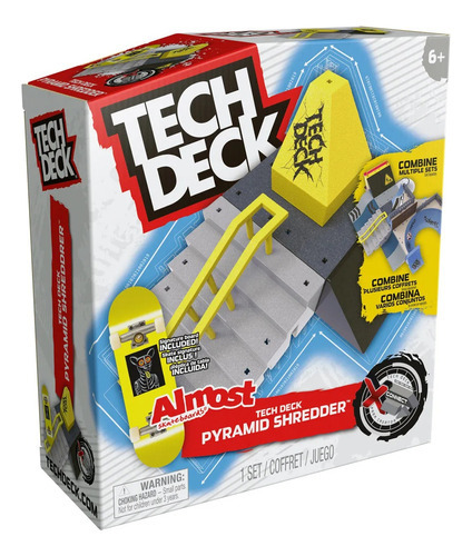 Tech Deck Skate De Dedo Rampa Pyramid Shredder 002894 Sunny Cor das rodas Sortidos Cor do skate Sortidos