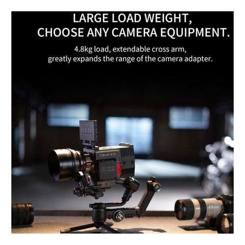 Scorp Pro 3-axis Cámara Gimbal Estabilizador Mango Pantalla