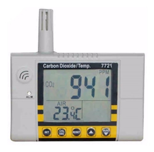 Monitor Co2 Temperatura Dioxido Carbono Fijo Registro Datos
