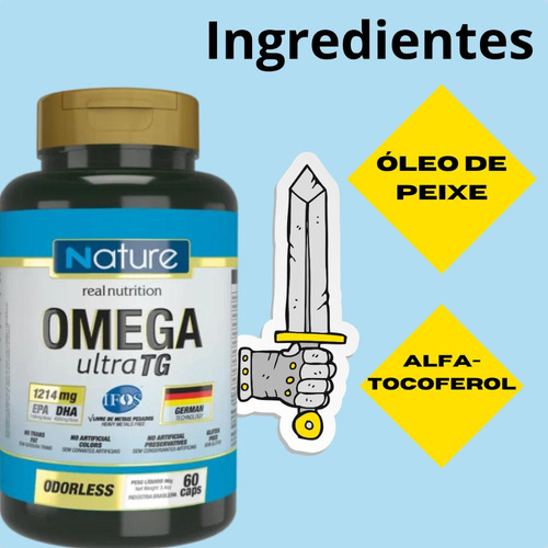 Ômega 3 Ultra Tg Epa Dha 120 Capsulas Nutrata