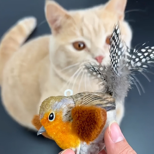 3× Varita De Juego Para Gatos Con Plumas Artificiales