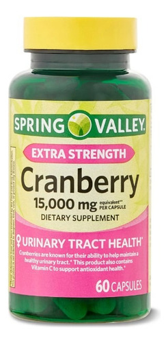 Cranberry 15.000mg   60 Caps Importado Spring Valley - Eua
