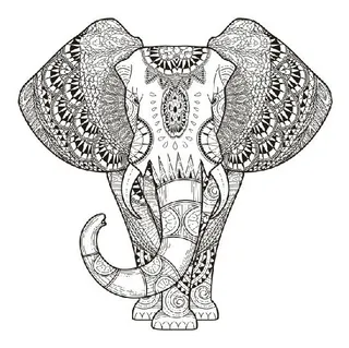 Decoracion Cultura Hindu Elefantes - Cali - 1m X 1m