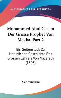 Libro Muhammed Abul Casem Der Grosse Prophet Von Mekka, P...