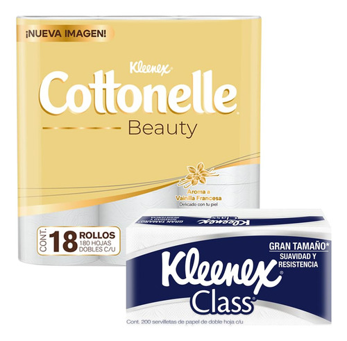 Papel Higiénico Y Servilletas Kleenex 18 Unidades