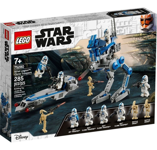 Imagen 1 de 12 de Lego® Star Wars - Soldados Clon De La Legión 501 (75280)