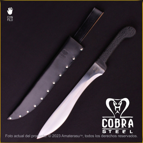 Imagen 2 de 10 de Machete Falcata Cobra Steel Windlass Full Tang Filo