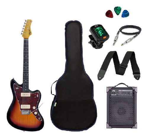 Kit Guitarra Tagima Tw61 Woodstock + Amplificador/acessórios