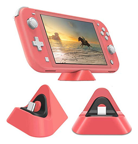 Pack De Estacin De Carga Para Nintendo Switch Lite (coral)