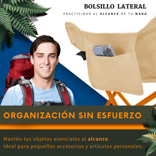 Silla Camping Plegable Ecomlab Portatil Para Exterior