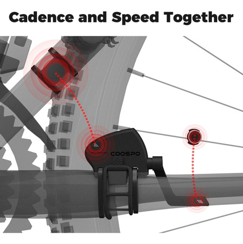 Sensor Bk805 Ant+ Bluet Cadencia Y Velocidad Simultaneo Bici