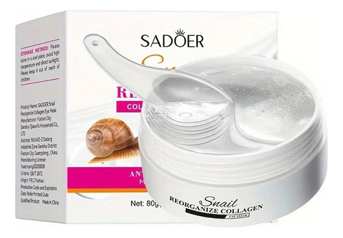 Parches Hidrogel Para Ojeras Sadoer Colágeno Baba De Caracol Todo Tipo De Piel Día/noche