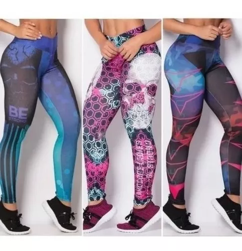 Calça Legging Feminina Moda Fitness Grossa Plus Size