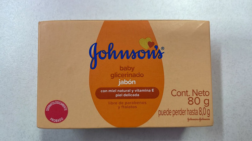 Jabón Tocador Glicerinado Libre Parabenos Johnsons 80gr X2un