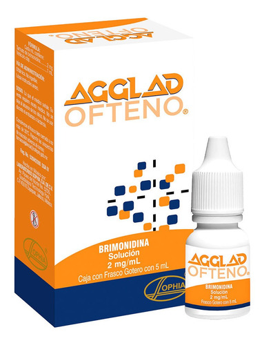 Agglad® Ofteno 5ml (brimonidina) | Solución Oftálmica