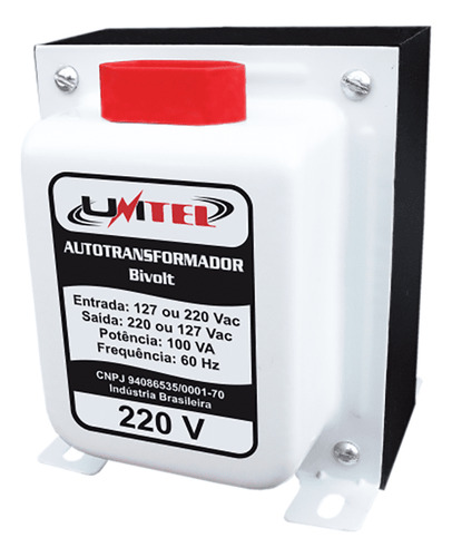 Autotrafo Transformador Universal 100va Unitel Master