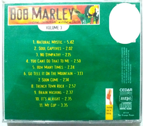 Bob Marley, One Smokin Collection, Vol. 3 Cd Importado (Usado)