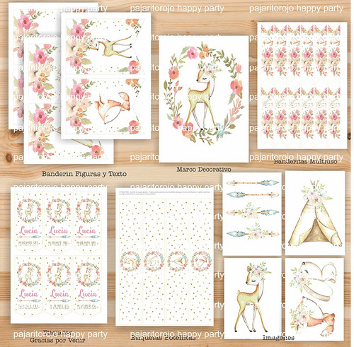 Kit Boho Bebe Cumpleaños, Bautismo, 1 Año