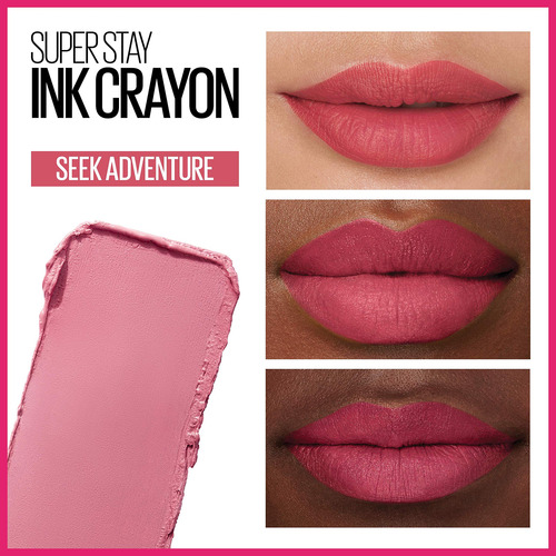 Lápiz Labial Maybelline Superstay Ink Crayon Matte Seek Adve
