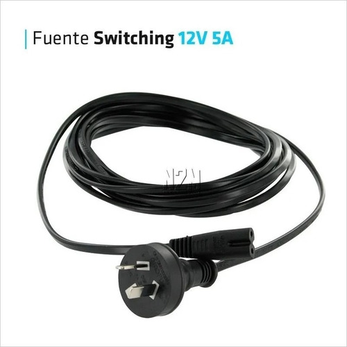 Imagen 4 de 10 de Fuente 12v 5a Transformador Switching Led Pack 10 Cuotas