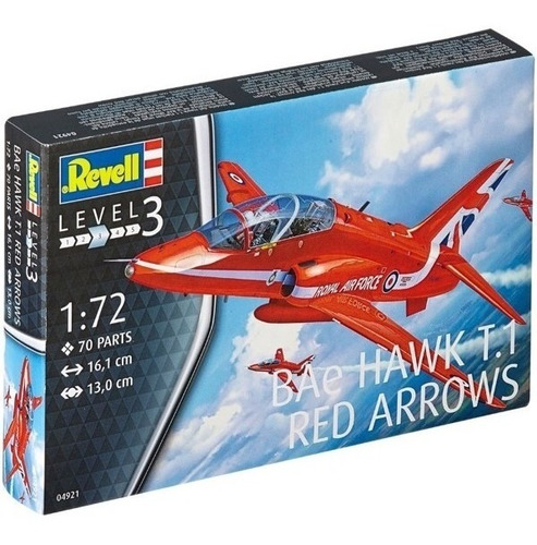 Bae Hawk T.1 Red Arrows By Revell  # 4921        1/72