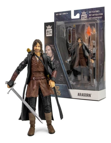 Bst Axn Lord Of The Rings Aragorn 5in Figura De Acción