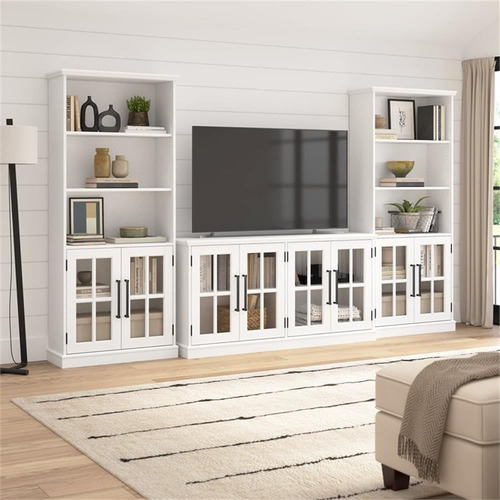 Soporte De Tv 60 W Para Tv De 75 Pulgadas Color Ceniza Blanc