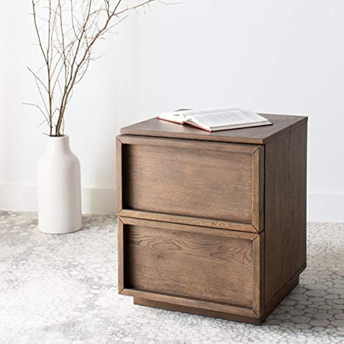 Safavieh Couture Home Zeus Modern Natural 2-drawer Mesita De