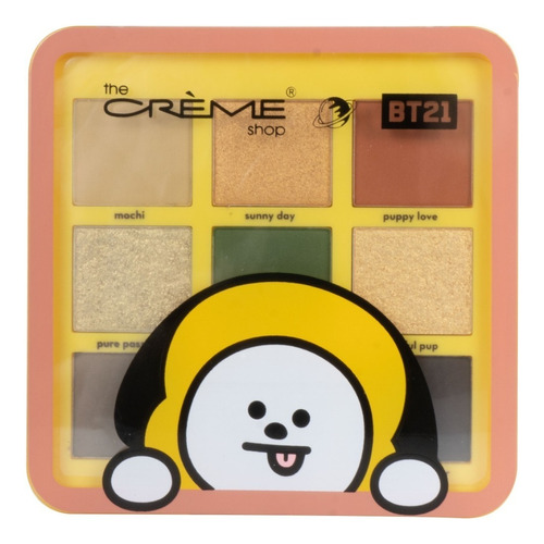 Paleta De 9 Sombras Bts The Creme Shop X Bt21 Coreano Color de la sombra Chimmy