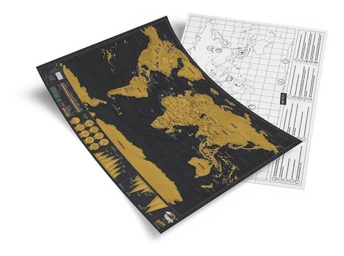 Mapamundi Grande Rascable Mapa De Mundo Para Raspar Viajeros