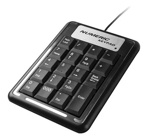 Teclado Numerico Para Portatil O Pc Usb Cable Alambrico