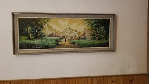 Cuadro Antiguo Firmado Pintura Al Oleo Sobre Tela