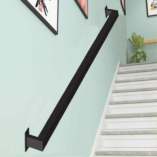 Barandilla Escalera Tubo Negra Metal Mano Hierro Galvanizado