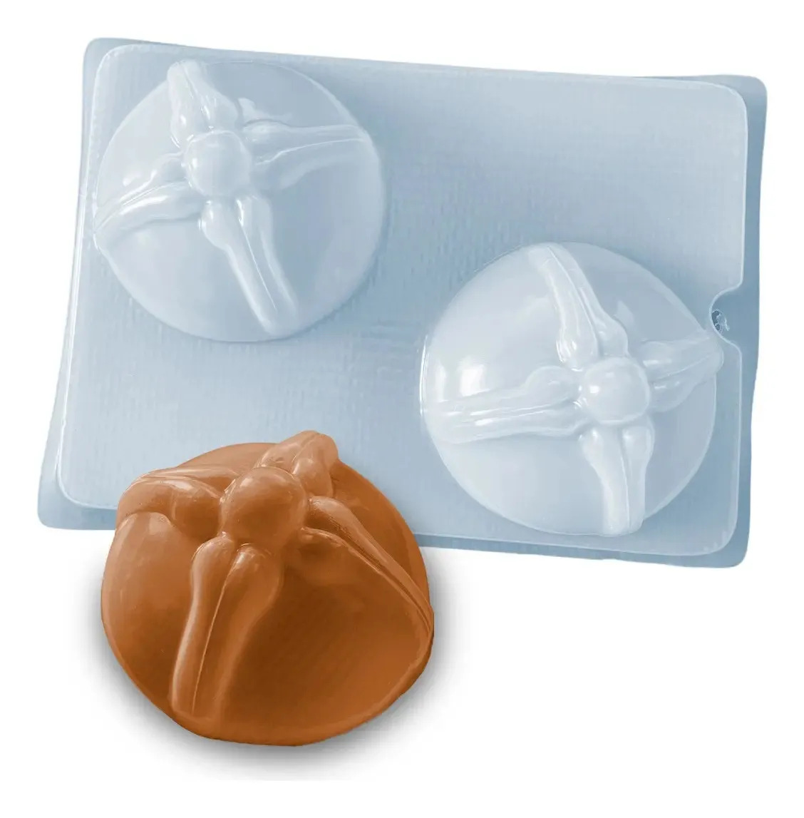Molde Pan De Muerto Grande M5 Halloween Gelatinas Velas Blanco