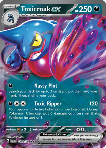 Cartas Pokemon Toxicroak Ex 131/198 Avi (Usado)