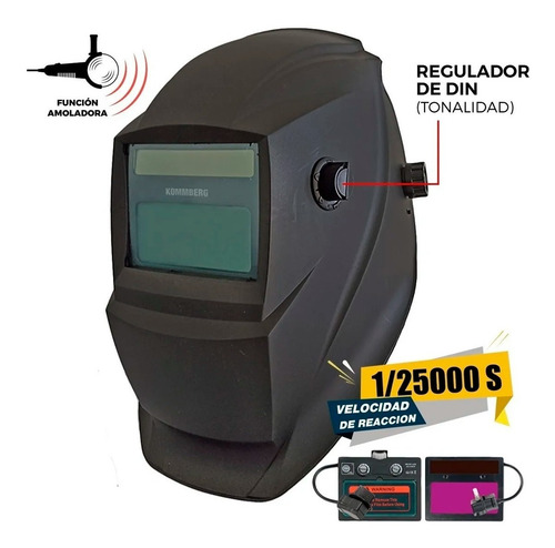 Imagen 3 de 10 de Soldadora Inverter 120 Amp Upper Máscara Soporte Electrodos