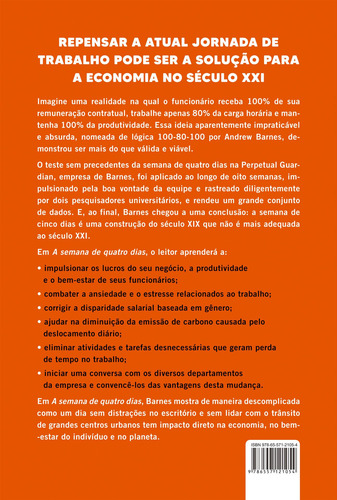 A Semana De Quatro Dias, De Barnes, Andrew. Editorial Editora Best Seller Ltda, Capa Mole Em Português, 2021