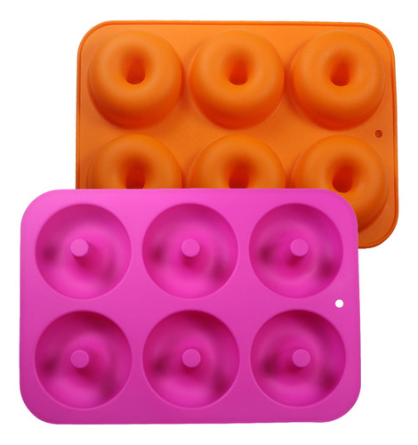 Pacote Com 2 Moldes Para Rosquinhas De Silicone