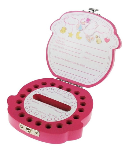 Caja Organizadora Recuerdo Para Dientes Bebe Niña B0025