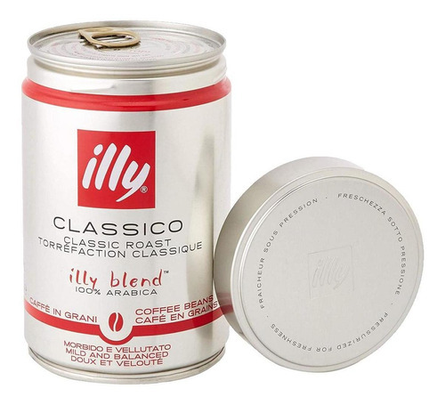 Café Illy Torrado Em Grão Clássico 250g